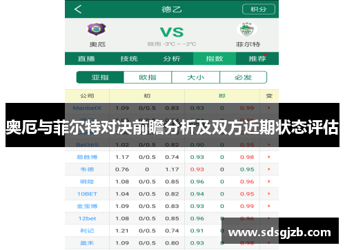 奥厄与菲尔特对决前瞻分析及双方近期状态评估